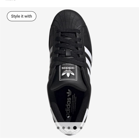 Adidas Superstar II Black White Casual Sneakers - Picture 4 of 5